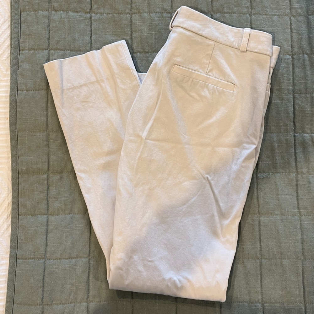 Banana Republic Sloan Off-White Ankle Pants, Size 6